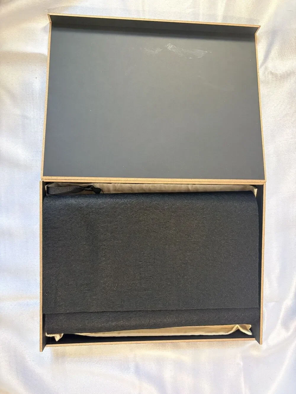 Shinola‎ Detroit Foldover Clutch Womens OS Navy Blue Excellent Leather Suede Zip